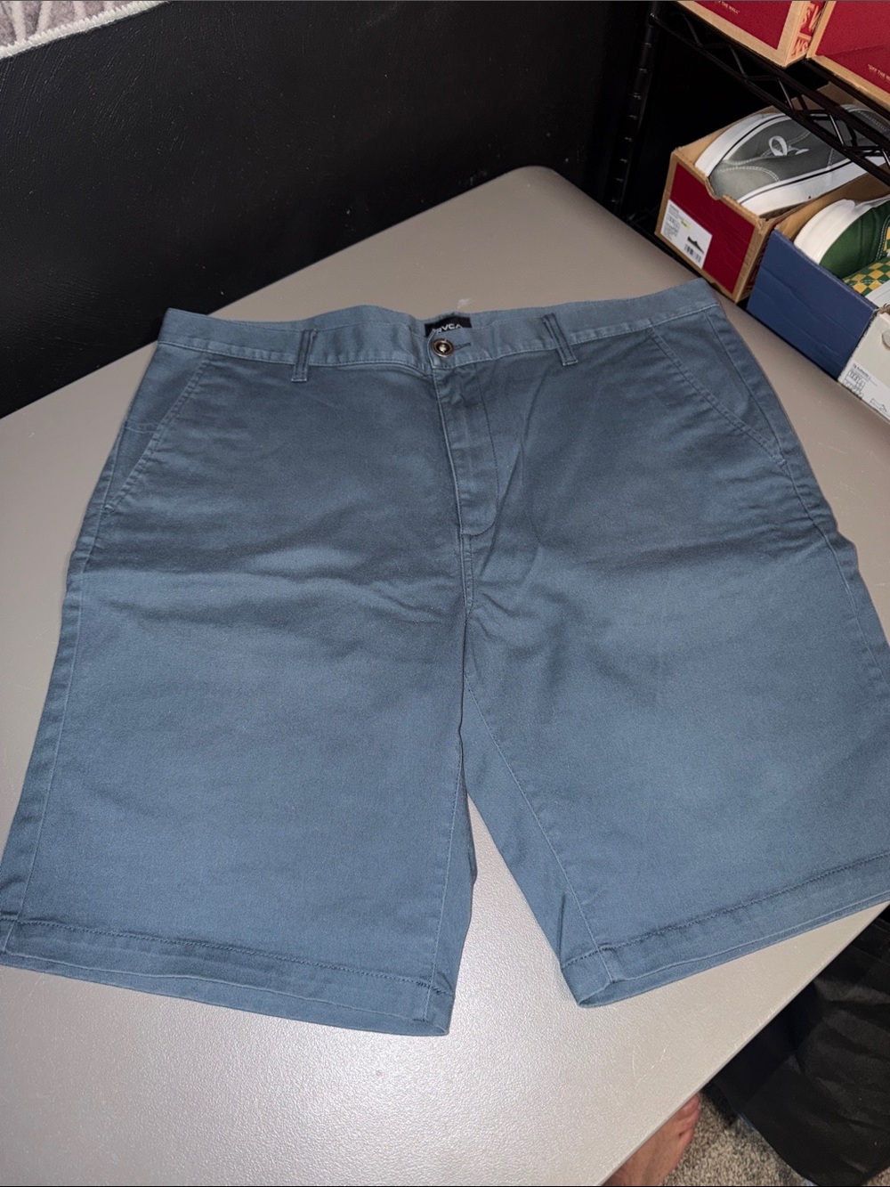 RVCA men’s Blue shorts in size 38